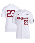 ფოტო #1 პროდუქტის Men's #23 White NC State Wolfpack Team Baseball Jersey