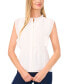 Women's Pleat-Detail Pintuck Cap-Sleeve Blouse