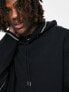 ASOS DESIGN oversized sweatshirt with double layer in black