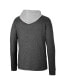Фото #2 товара Men's Black Washington State Cougars Ballot Waffle-Knit Thermal Long Sleeve Hoodie T-shirt