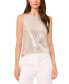 ფოტო #1 პროდუქტის Women's Embellished Crewneck Tank Top