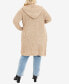 Plus Size Chelsea Long Sleeve Coatigan Sweater