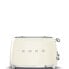 Фото #8 товара SMEG toaster TSF03CREU (Cream) - 4 slice(s) - Cream - Steel - Buttons - Level - Rotary - 50's Style - China