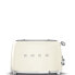 SMEG toaster TSF03CREU (Cream) - 4 slice(s) - Cream - Steel - Buttons - Level - Rotary - 50's Style - China