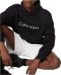 Calvin Klein Men's Relaxed Fit Standard Logo Terry Hoodie Black L