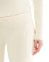 Mamalicious Maternity under the bump wide leg jersey trouser co-ord in beige melange Бежевый, S - фото #5