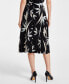 ფოტო #3 პროდუქტის Petite Printed Flared A-Line Skirt