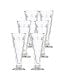 Glassware Napoleon Bee 6-ounce Flutes, Set of 6