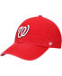 Фото #5 товара Boys Red Washington Nationals Team Logo Clean Up Adjustable Hat