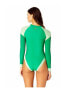Фото #2 товара Women's Zip Front Rashguard One Piece Swimsuit