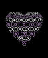 ფოტო #2 პროდუქტის Men's XOXO Heart Word Art T-shirt