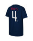 Фото #3 товара Men's Tyler Adams Navy USMNT Name Number T-Shirt