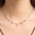 Фото #2 товара Shiny steel necklace with zircons Desideri BEIN012