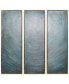 Фото #1 товара Concentric 3-Piece Textured Metallic Hand Painted Wall Art Set by Martin Edwards, 60" x 20" x 1.5"