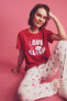 Fall In Love Sevgililer Günü Regular Fit Kısa Kollu Pijama Takımı
