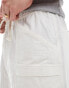 Sixth June wide leg linen shorts in white