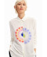 ფოტო #2 პროდუქტის Women's Geometric viscose shirt