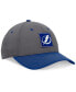 Фото #4 товара Men's Gray/Blue Tampa Bay Lightning 2024 Stanley Cup Playoffs Locker Room Adjustable Hat