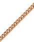 ფოტო #2 პროდუქტის Black & Rose Gold-Tone IP Stainless Steel Link 22" Necklace