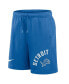 Men's Blue Detroit Lions Arched Kicker Shorts