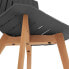 Фото #7 товара Krzesło plastikowe z drewnianymi nogami do domu gabinetu do 150 kg 2 szt. szare
