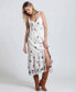 ფოტო #1 პროდუქტის Women's Floral Eyelet Maxi Dress