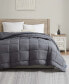 Premium All Season Quilted Down Alternative Comforter, Full Серый, Twin XL - фото #6