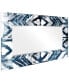 'Extraction' Rectangular On Free Floating Printed Tempered Art Glass Beveled Mirror, 72" x 36"