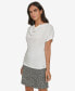 ფოტო #3 პროდუქტის Women's Short-Sleeve Cowlneck Blouse