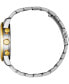 ფოტო #2 პროდუქტის Men's Quartz Chronograph Two-Tone Stainless Steel Bracelet Watch 42mm