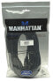 Фото #4 товара Manhattan HDMI Cable - 1080p@60Hz (High Speed) - 10m - Male to Male - Black - Fully Shielded - Gold Plated Contacts - Lifetime Warranty - Polybag - 10 m - HDMI Type A (Standard) - HDMI Type A (Standard) - 3D - 10.2 Gbit/s - Black