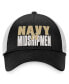 Фото #2 товара Men's Black, White Navy Midshipmen Stockpile Trucker Snapback Hat