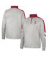 Фото #4 товара Men's Gray and Cardinal Stanford Cardinal Bushwood Fleece Quarter-Zip Jacket