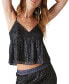 ფოტო #6 პროდუქტის Women's Sequin Mini Top