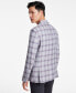 Фото #2 товара Men's Slim-Fit Plaid Linen Sport Coat