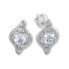 Фото #1 товара Glittering white gold earrings 745 239 001 01083 0700000