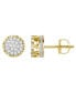 ფოტო #1 პროდუქტის Men's Diamond (1 ct.t.w.) Earring Set in 10k Yellow Gold