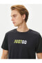 Фото #1 товара Футболка Koton Slogan Printed Bicycle Collar Short Sleeve