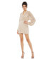 ფოტო #1 პროდუქტის Women's Balloon Sleeve V Neck Dress