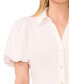 Фото #4 товара Women's Puff-Sleeve Fit & Flare Shirtdress