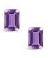 ფოტო #15 პროდუქტის Gemstone Stud Earrings in 10k White Gold