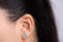 Silver flower earrings AGUP1833S