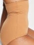 Bye Bra invisible high waist shaping brief in light brown
