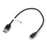 Фото #2 товара MicroUSB B - A cable 2.0 Hi-Speed ​​Goobay black - 0,3m