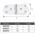 OLCESE RICCI 85x30 mm Stainless Steel Hinge