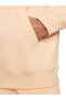 Sportswear Fleece Pullover Hoodie Erkek Turuncu Günlük Sweatshirt