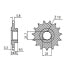 Фото #1 товара SUNSTAR SPROCKETS 520 Pitch 3A214 Steel Front Sprocket