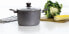 AMBITION Low Saucepan Induction with Glass Lid Various Designs (28 cm - 5.2 L)