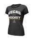 ფოტო #2 პროდუქტის Women's Threads Black Vegas Golden Knights 2023 Stanley Cup Champions Ringer Tri-Blend T-shirt