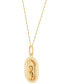 Фото #3 товара Italian Gold polished Mary and Baby Jesus Medallion on 18" Chain in 14K Yellow Gold